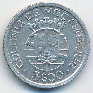 Мозамбик, 5 эскудо (1938 г.)