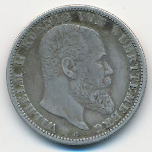 Wurttemberg, 2 mark, 1899