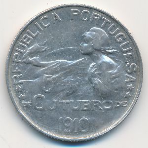 Португалия, 1 эскудо (1910 г.)