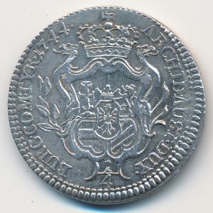 Австрия, 1/4 талера (1744 г.)