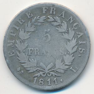 Франция, 5 франков (1811 г.)