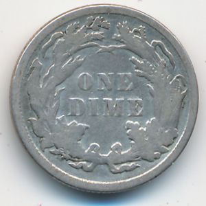 США, 1 дайм (1887 г.)