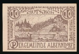 Нотгельды Австрии, 10 геллеров (1920 г.)