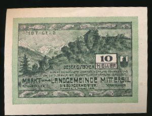 Нотгельды Австрии, 10 геллеров (1921 г.)