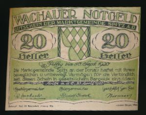 Нотгельды Австрии, 20 геллеров (1920 г.)