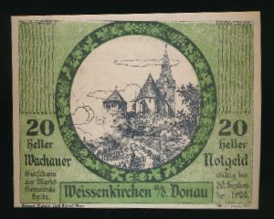 Нотгельды Австрии, 20 геллеров (1920 г.)