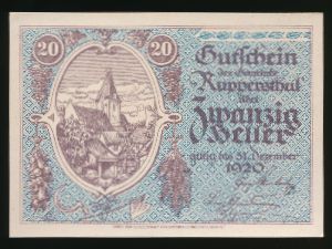 Нотгельды Австрии, 20 геллеров (1920 г.)