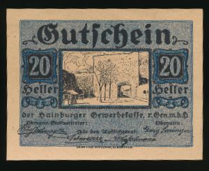 Нотгельды Австрии, 20 геллеров (1920 г.)