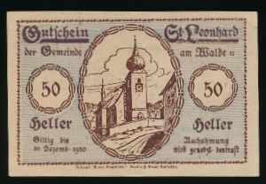 Нотгельды Австрии, 50 геллеров (1920 г.)