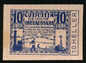 Нотгельды Австрии, 10 геллеров (1920 г.)