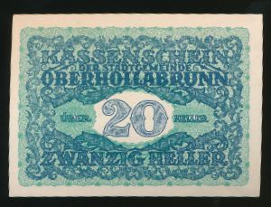 Нотгельды Австрии, 20 геллеров (1920 г.)