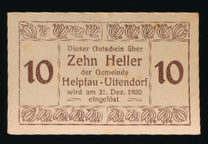 Нотгельды Австрии, 10 геллеров (1920 г.)