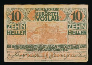 Нотгельды Австрии, 10 геллеров (1920 г.)