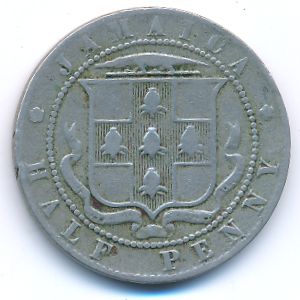 Ямайка, 1/2 пенни (1916 г.)