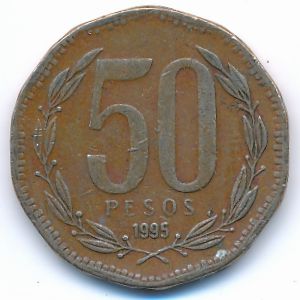Чили, 50 песо (1995 г.)