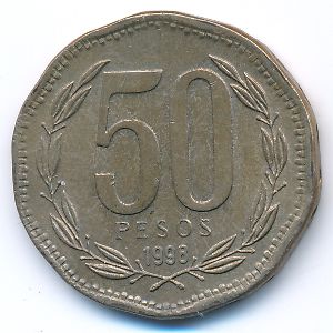 Чили, 50 песо (1998 г.)