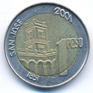 Argentina, 1 peso, 2001