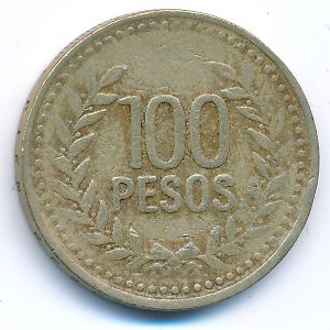 Колумбия, 100 песо (1995 г.)