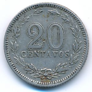 Argentina, 20 centavos, 1942