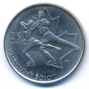 Canada, 25 cents, 2008