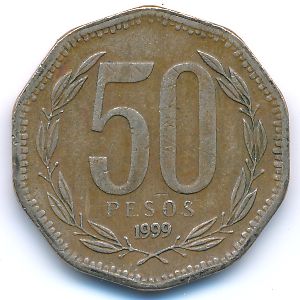 Чили, 50 песо (1999 г.)