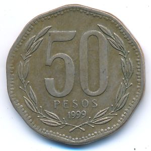 Чили, 50 песо (1999 г.)