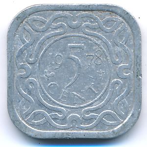 Suriname, 5 cents, 1978