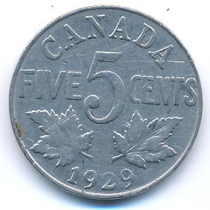 Канада, 5 центов (1929 г.)