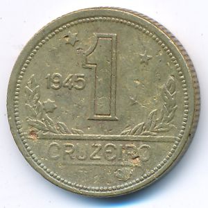 Бразилия, 1 крузейро (1945 г.)
