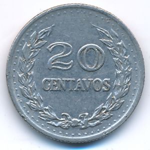 Colombia, 20 centavos, 1971