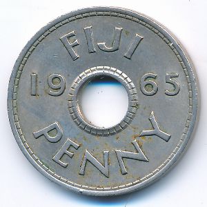 Fiji, 1 penny, 1965