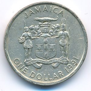 Ямайка, 1 доллар (1991 г.)
