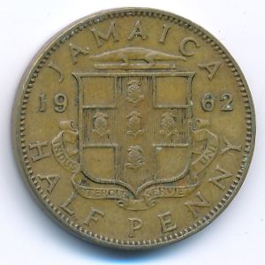 Ямайка, 1/2 пенни (1962 г.)