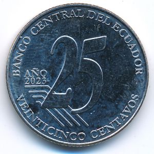 Эквадор, 25 сентаво (2023 г.)