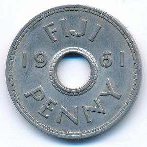 Fiji, 1 penny, 1961