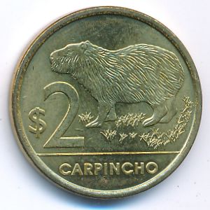 Uruguay, 2 pesos, 2012
