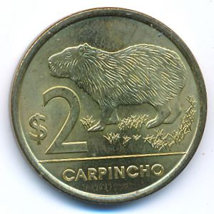 Uruguay, 2 pesos, 2012