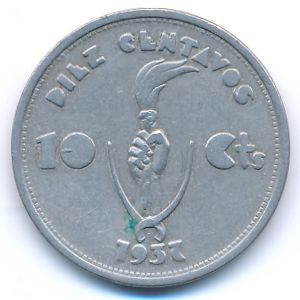 Боливия, 10 сентаво (1937 г.)