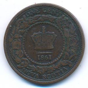 Новая Шотландия, 1 цент (1861 г.)