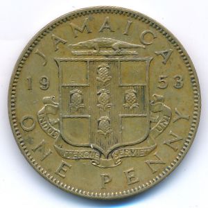 Ямайка, 1 пенни (1953 г.)