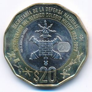 Мексика, 20 песо (2023 г.)