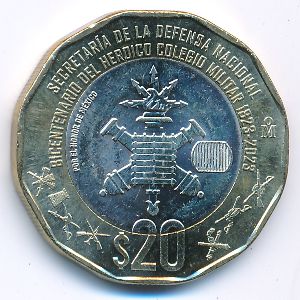 Мексика, 20 песо (2023 г.)