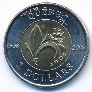 Канада, 2 доллара (2008 г.)