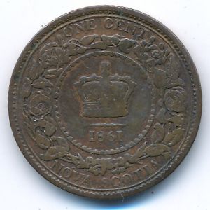 Новая Шотландия, 1 цент (1861 г.)