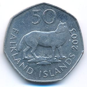 Фолклендские острова, 50 пенсов (2003 г.)