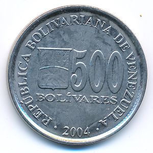 Venezuela, 500 bolivares, 2004