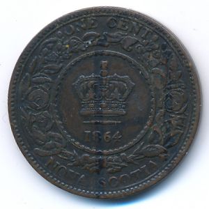 Новая Шотландия, 1 цент (1864 г.)