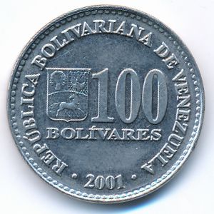 Venezuela, 100 bolivares, 2001