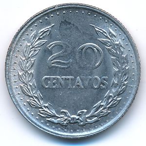 Colombia, 20 centavos, 1971