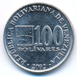 Venezuela, 100 bolivares, 2002